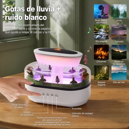 Humidificador Paisaje Lluvia-Aromaterapia Relajante