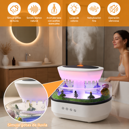 Humidificador Paisaje Lluvia-Aromaterapia Relajante